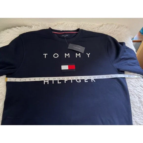 Tommy Hilfiger XXL Crewneck Sweatshirt New with Tags Nautical Spellout - Picture 4 of 5